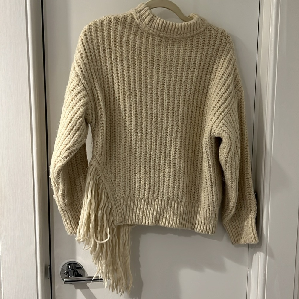 Mango Chunky Knit Fringe Sweater - Picture 4 of 4